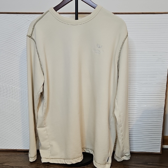 Honolua Men's Beige Long Sleeve Sweatshirt - Picture 1 of 8